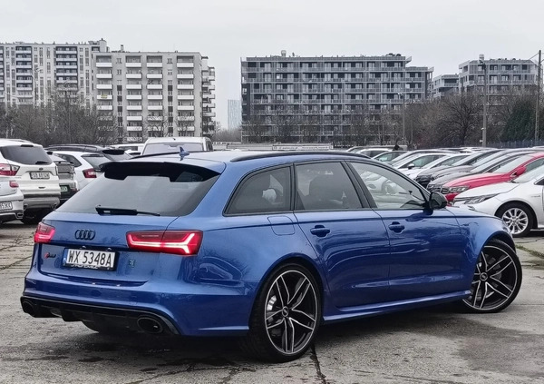 Audi RS6 cena 224967 przebieg: 204262, rok produkcji 2015 z Warszawa małe 781